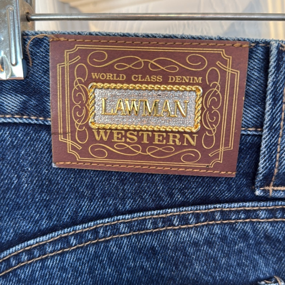 Lawless Western Embroidered Floral Blue Jeans - Picture 5 of 9